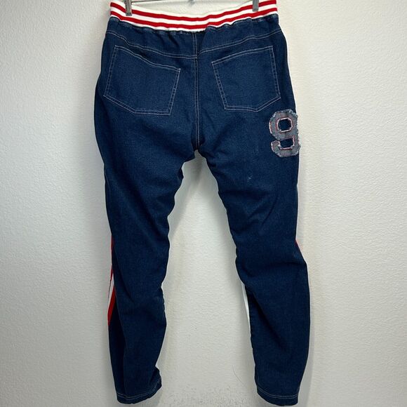 Vintage Baby Noiz Womens Juniors Sweatsuit Denim Jacket Sweatpants White 2XL XXL - Picture 5 of 16